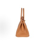 HERMES爱⻢仕 Birkin 30 ⾦扣 ⼥款 37 Gold ⾦棕